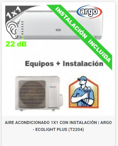 Aire-acondiciondo-ARGO ECOLIGHT PLUS Aire-acondiciondo-ARGO ECOLIGHT PLUS